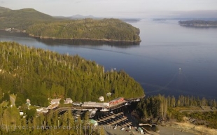 Vancouver Island Community Of Telegraph Cove Aerial
