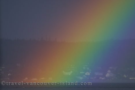 Photo: Rainbow Over Sointula Malcolm Island
