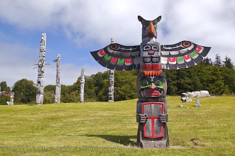 Photo: First Nations Totem Pole Alert Bay British Columbia